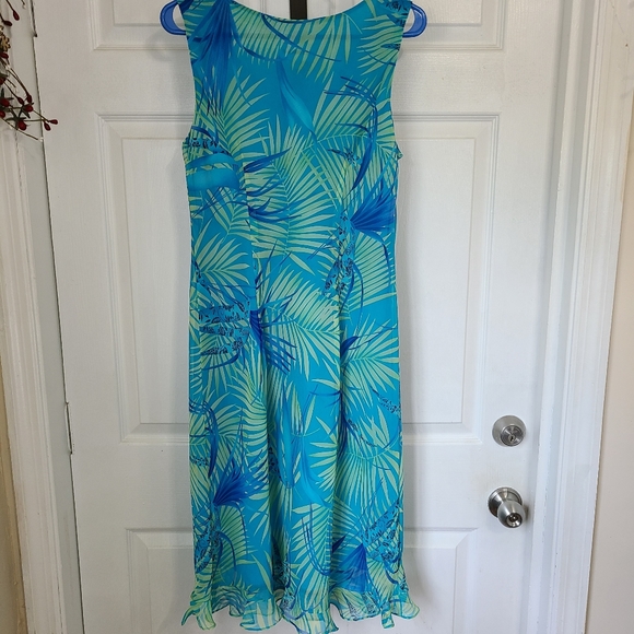 (334) Studio I Woman's Midi length Sleeveless Dress, Size: 12 Color: Blue - Picture 7 of 10